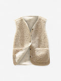 Amelie - Women's Sleeveless Button Down Gilet Vest