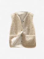 Amelie - Women's Sleeveless Button Down Gilet Vest