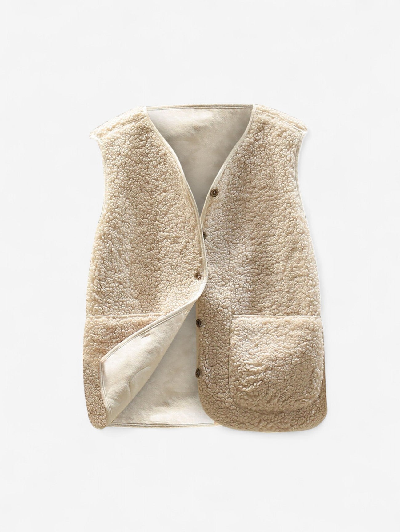 Amelie - Women's Sleeveless Button Down Gilet Vest