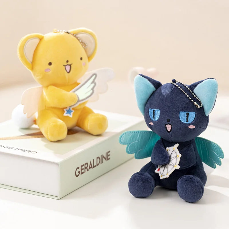 Kawaii Winged Cat Plush Keychain Cute Anime Stuffed Animal Bag Charm Pendant