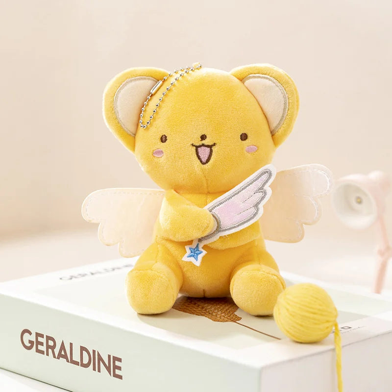 Kawaii Winged Cat Plush Keychain Cute Anime Stuffed Animal Bag Charm Pendant