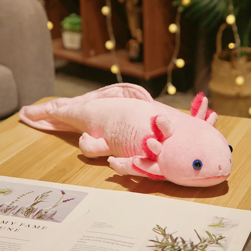 Axolotl Plush Toy Cute Stuffed Animal Salamander Pillow Soft Kawaii Gift 45cm