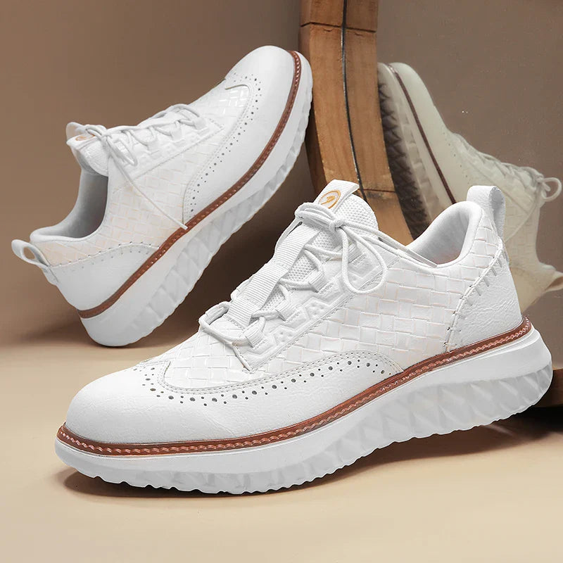 Oxford Ridge - Men's Brogue Leather Sneakers