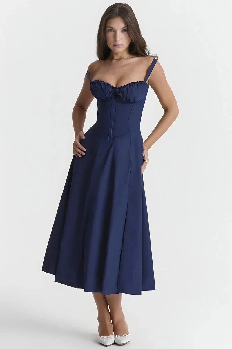 Linsay - Women's Corset Midi Sundress