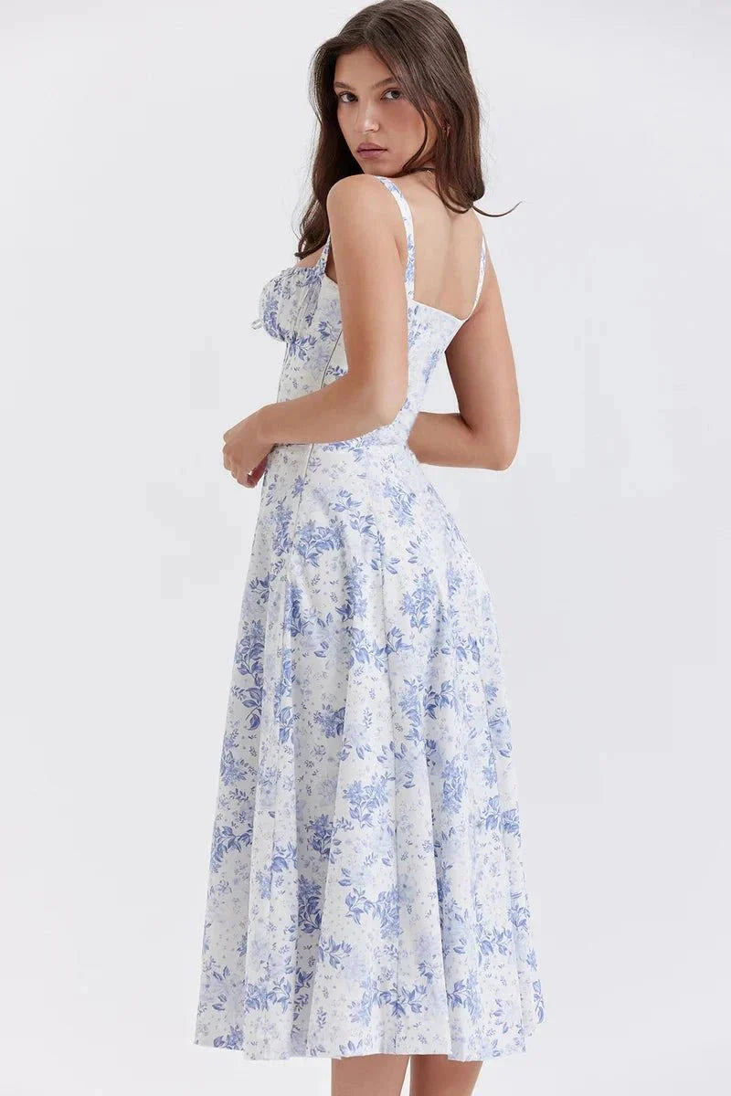 Linsay - Women's Corset Midi Sundress
