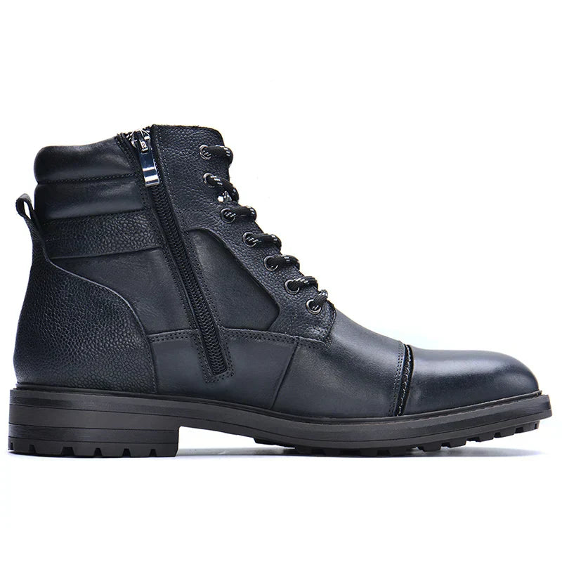 Men's Leather Lace-Up Ankle Boots
