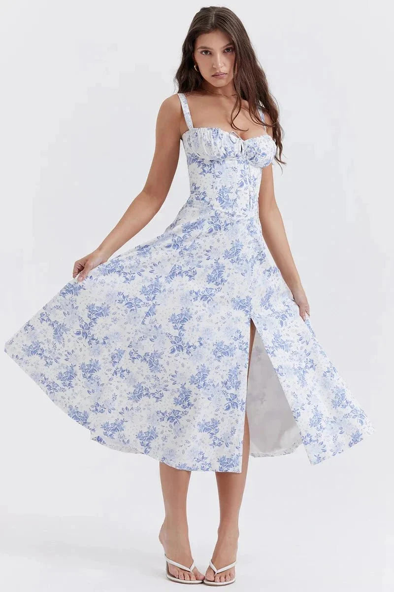 Linsay - Women's Corset Midi Sundress