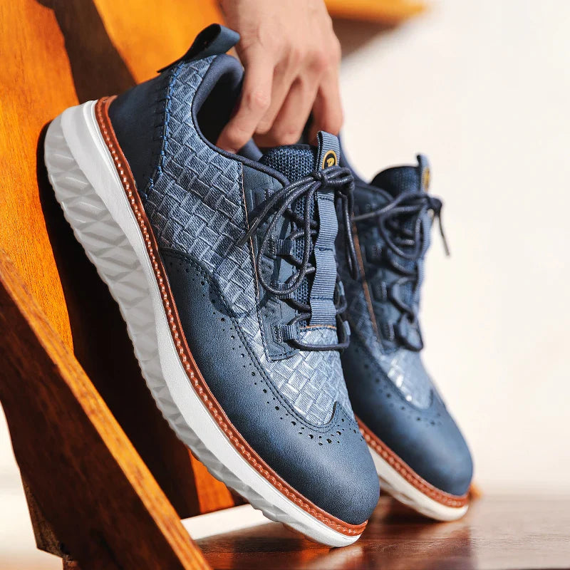 Oxford Ridge - Men's Brogue Leather Sneakers