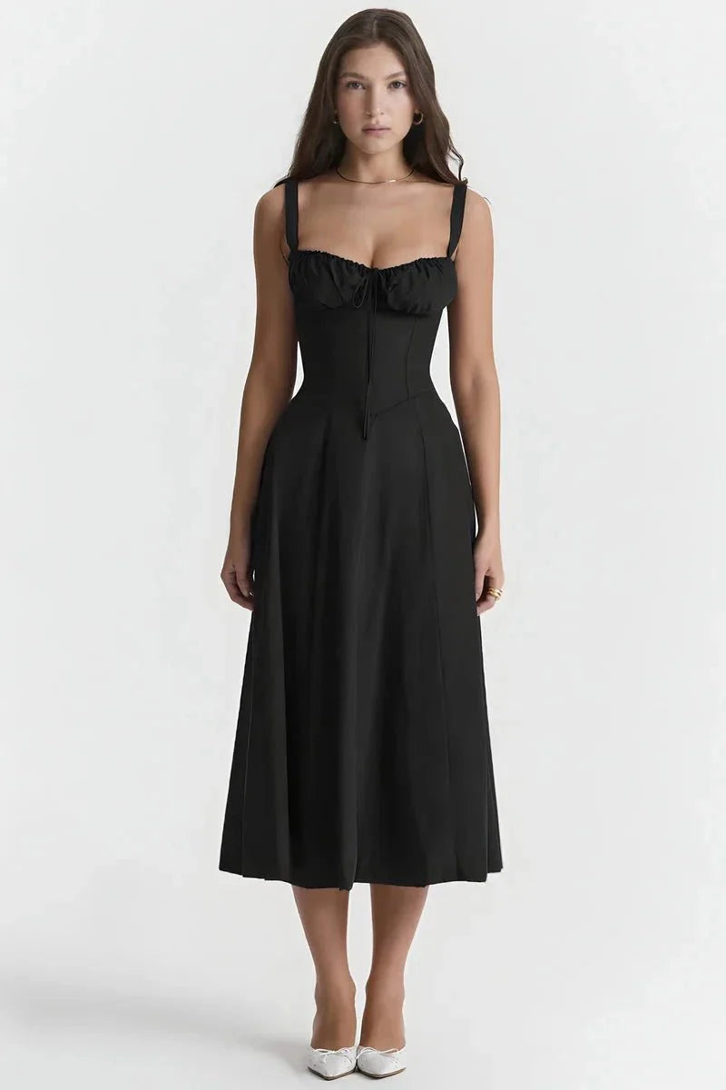 Linsay - Women's Corset Midi Sundress