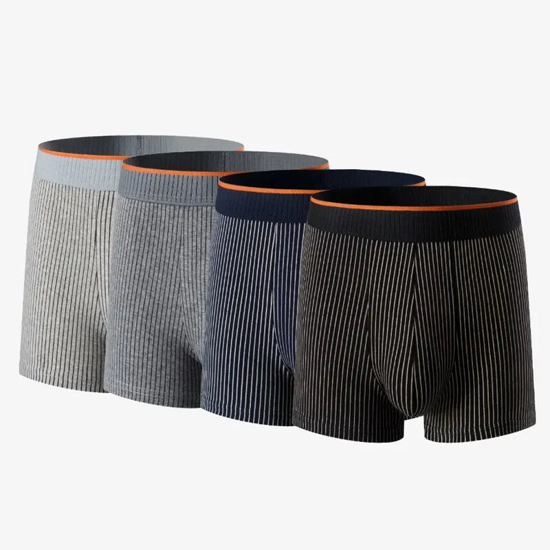 Men's Comfort-Fit Ribbed Boxer Briefs (Multipack)
