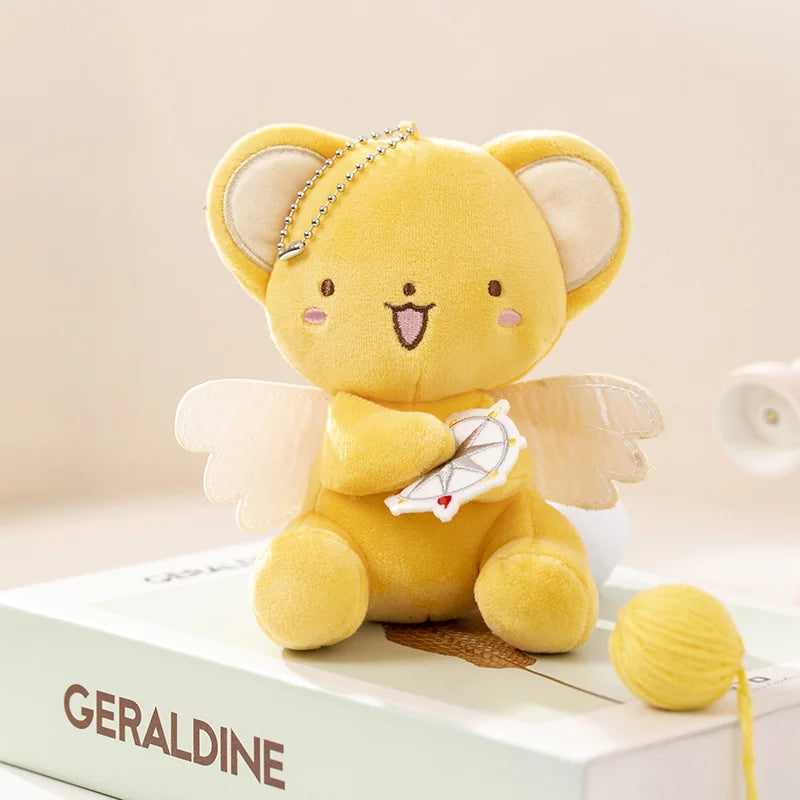 Kawaii Winged Cat Plush Keychain Cute Anime Stuffed Animal Bag Charm Pendant