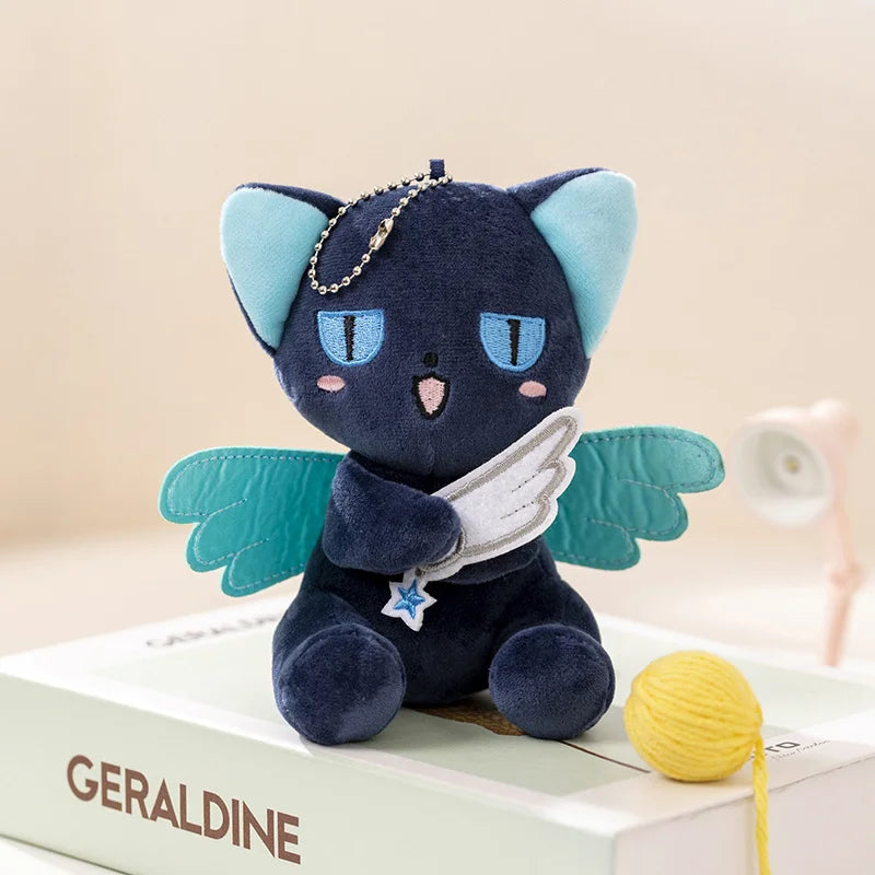 Kawaii Winged Cat Plush Keychain Cute Anime Stuffed Animal Bag Charm Pendant