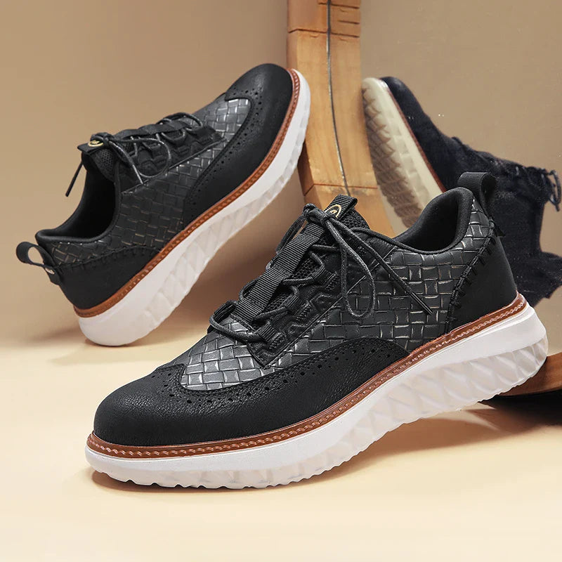 Oxford Ridge - Men's Brogue Leather Sneakers