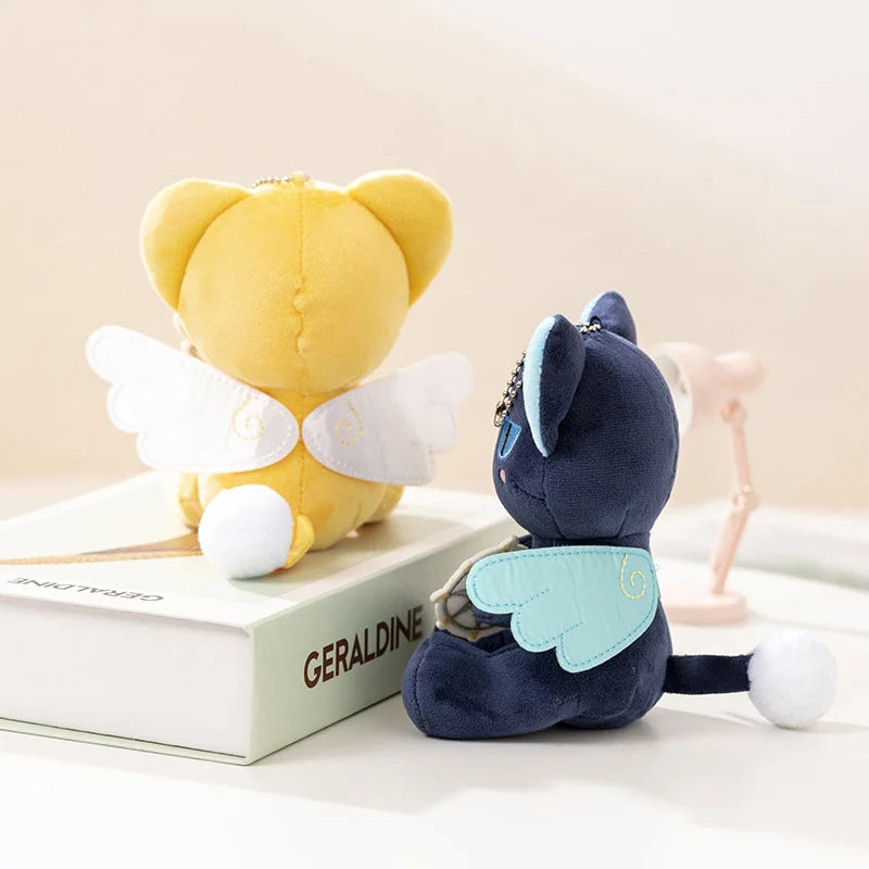 Kawaii Winged Cat Plush Keychain Cute Anime Stuffed Animal Bag Charm Pendant