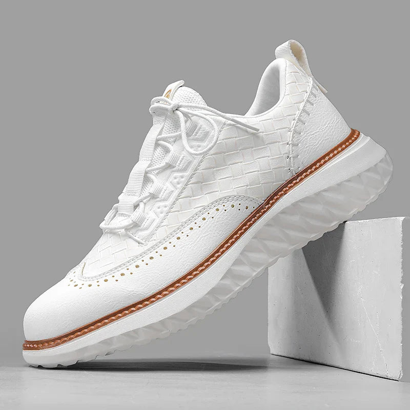 Oxford Ridge - Men's Brogue Leather Sneakers