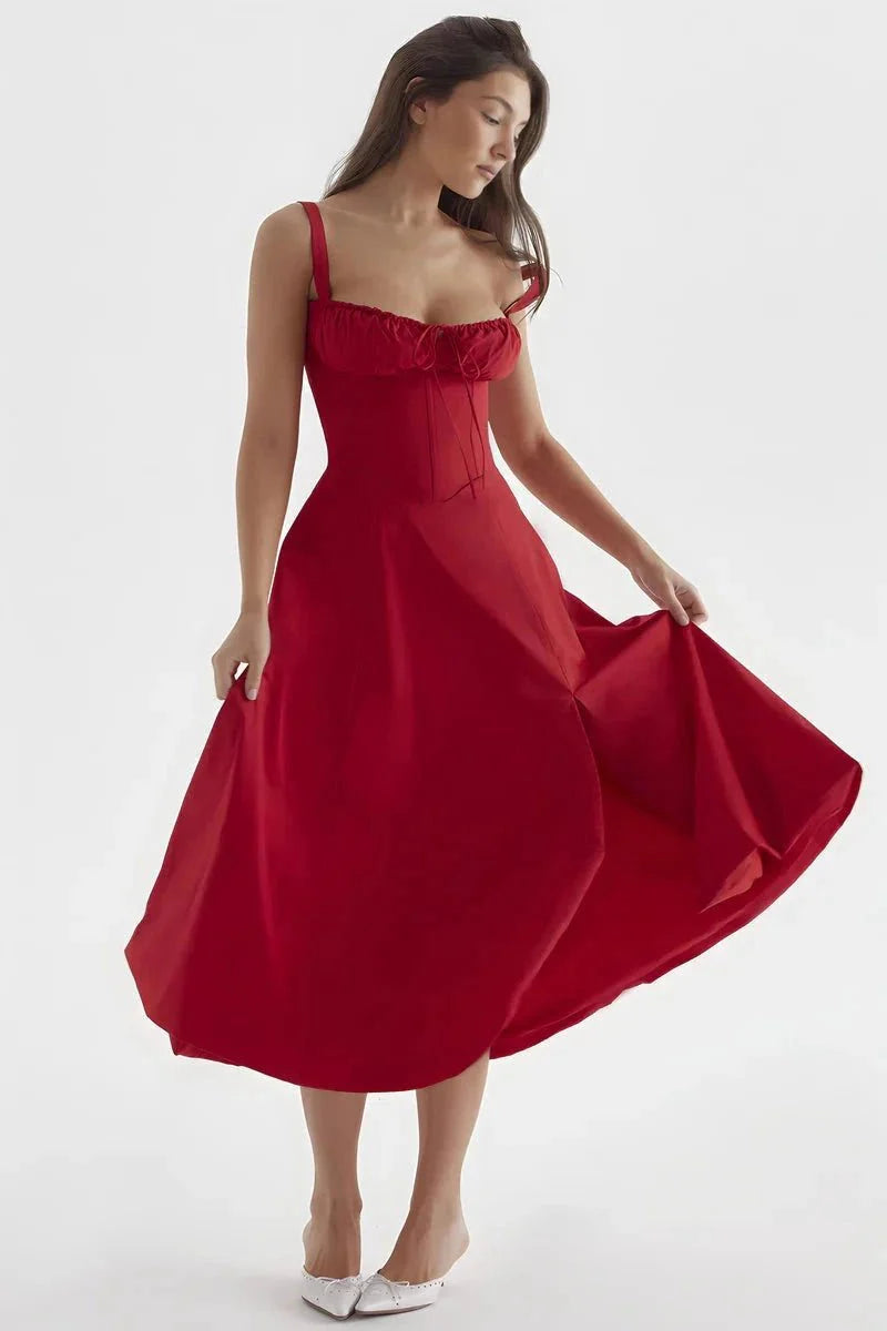 Linsay - Women's Corset Midi Sundress