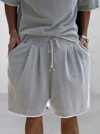 Casual Loose Fit Solid Sports Sets Sports Set coofandystore 