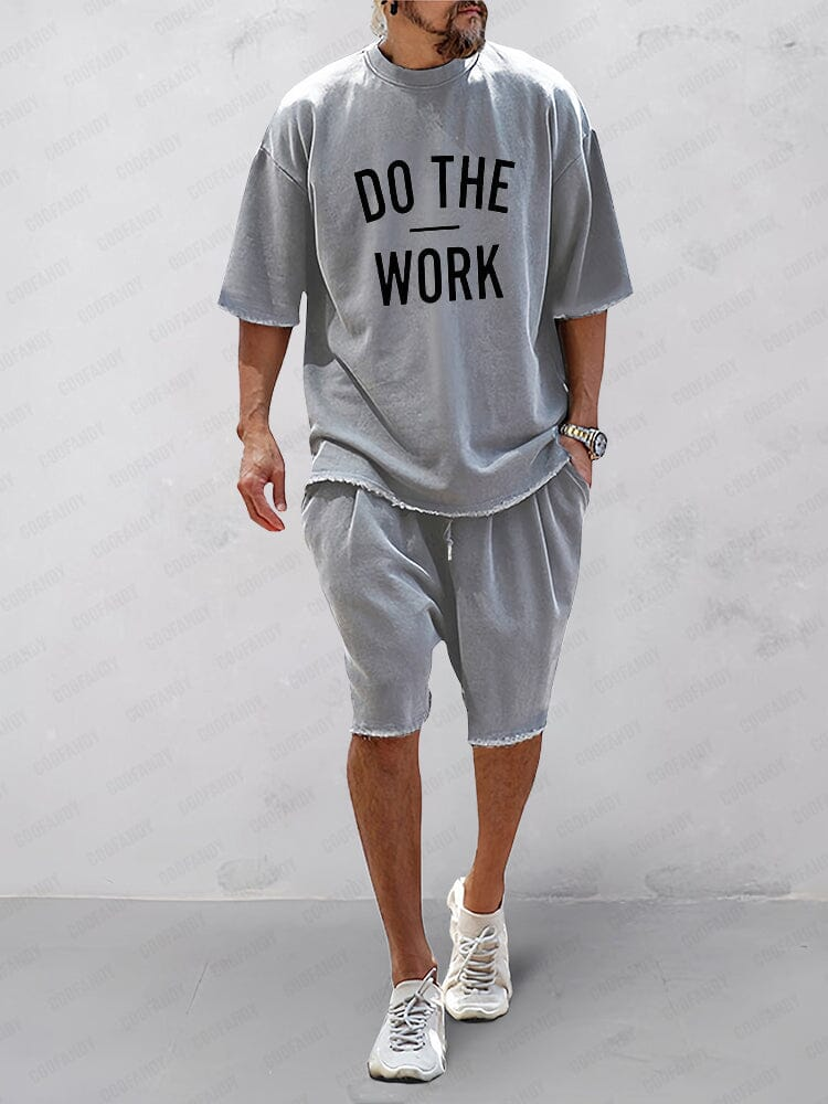 Men's Relaxed Knit Tee & Shorts Set