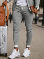 Men's Knit Bomber Jacket and Jogger Set