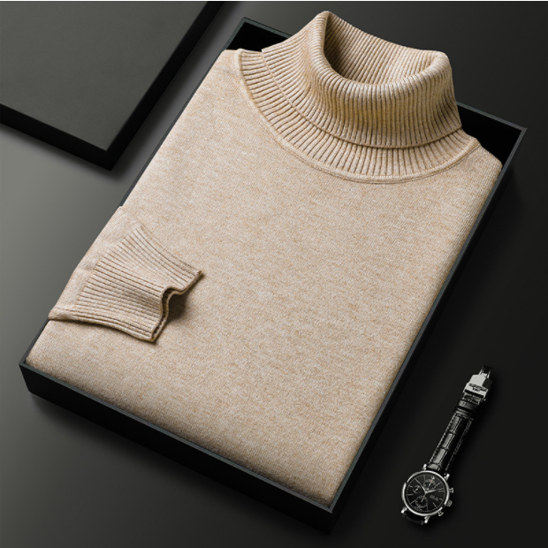 Emiel - Men's Knit Roll-Neck Sweater