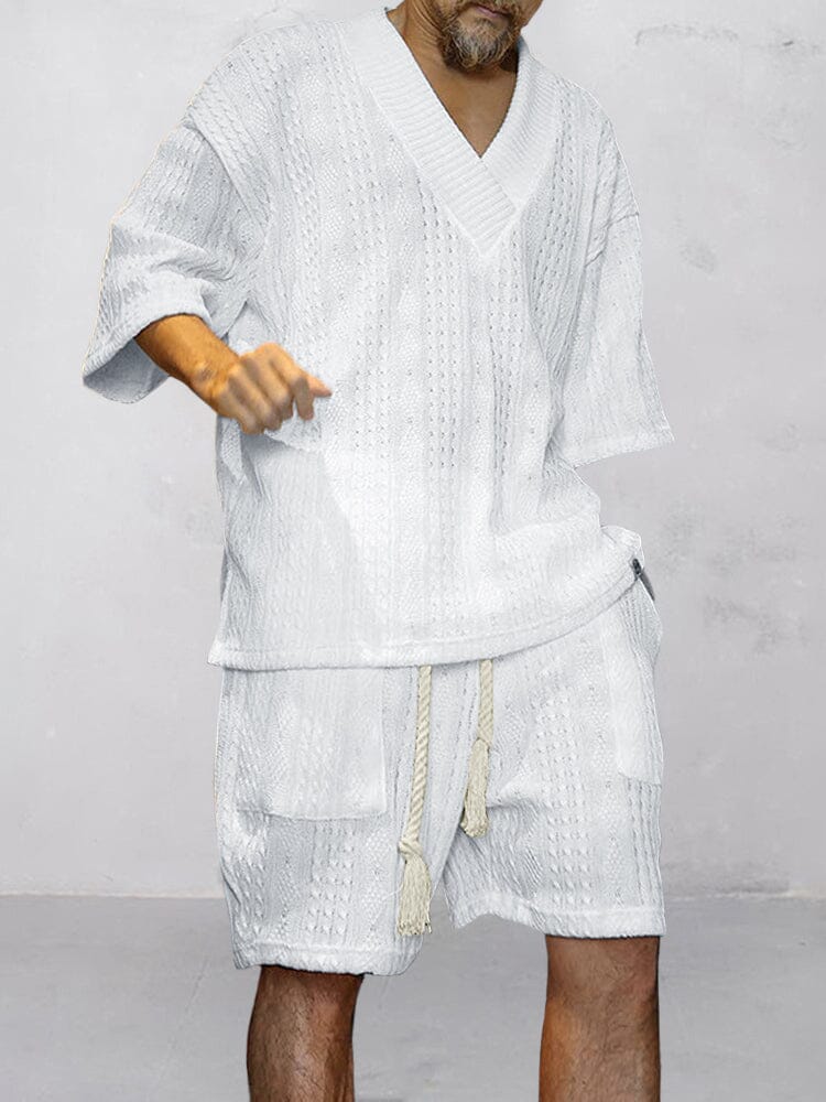 Stylish Knit Shirt Set Sets coofandystore 