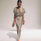 Amara - Women's Wrap Maxi Wedding Guest Dress