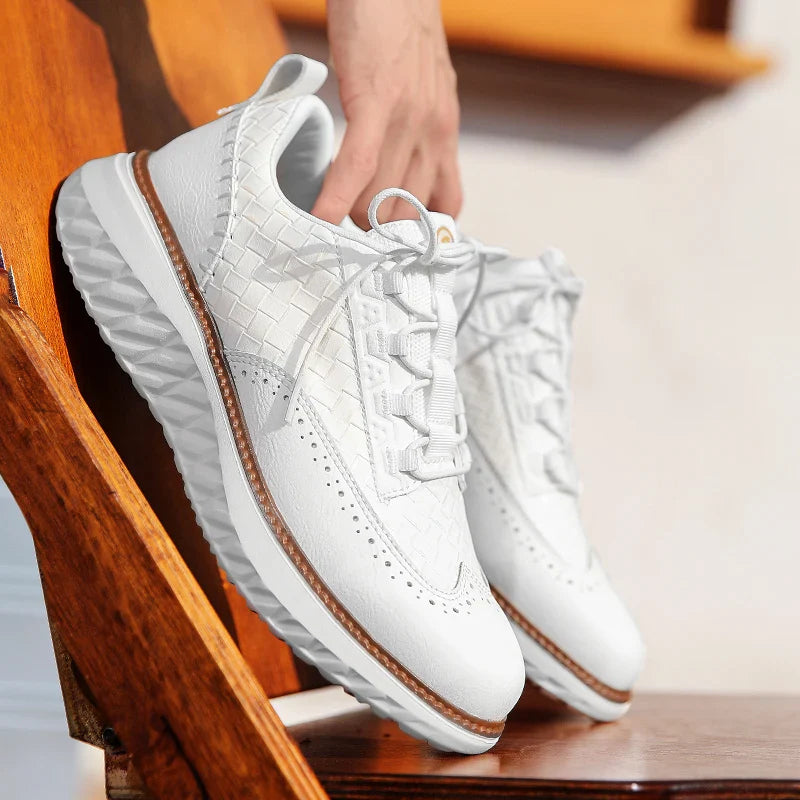 Oxford Ridge - Men's Brogue Leather Sneakers