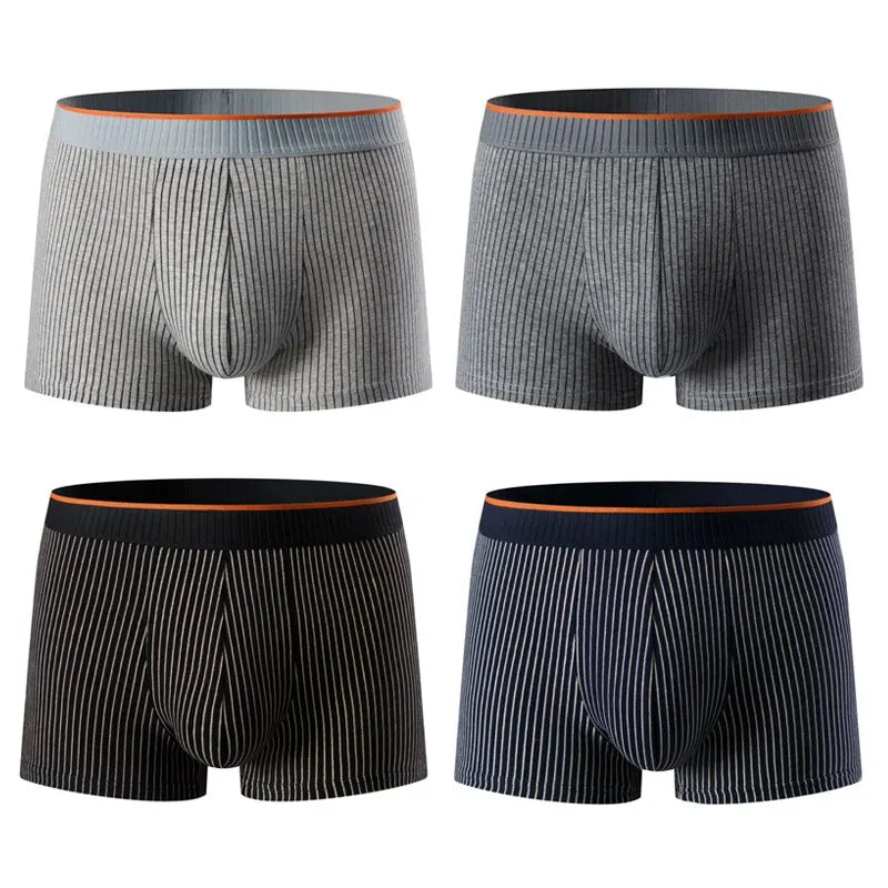 Men's Comfort-Fit Ribbed Boxer Briefs (Multipack)