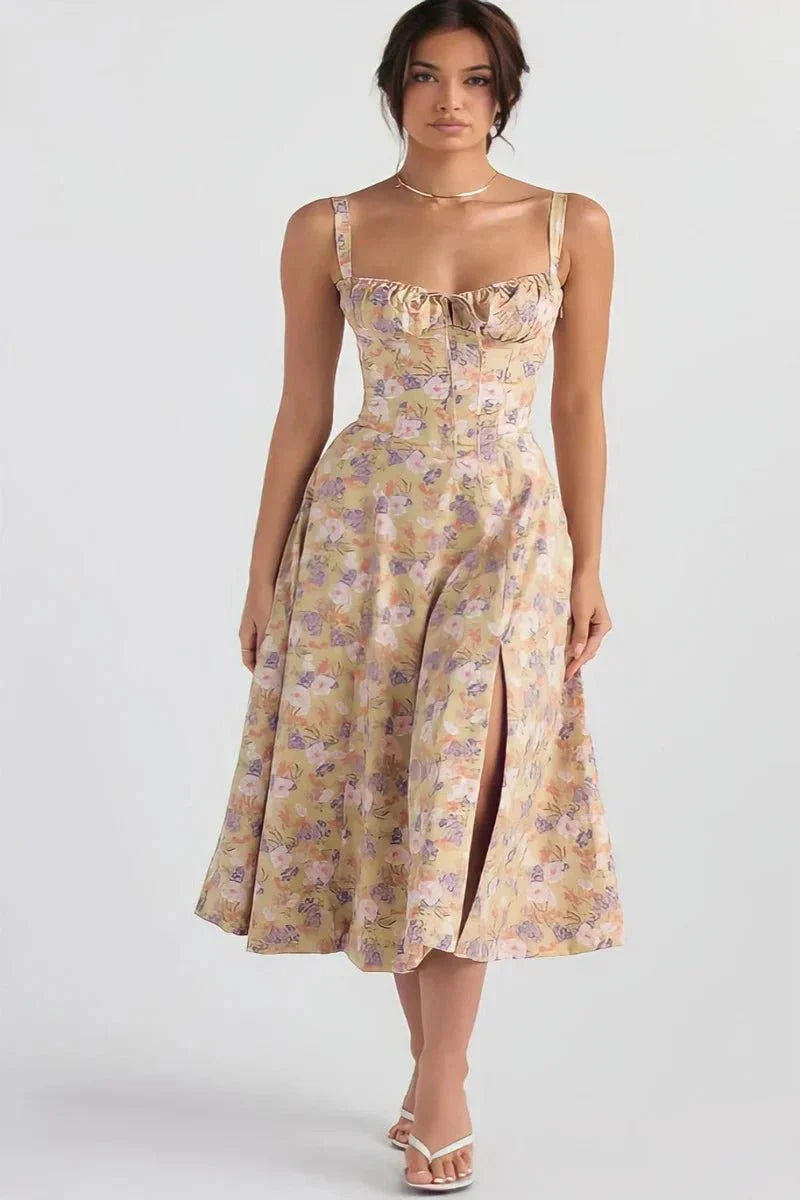 Linsay - Women's Corset Midi Sundress
