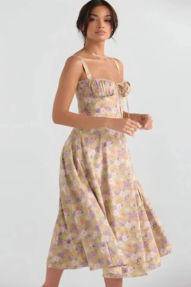 Linsay - Women's Corset Midi Sundress