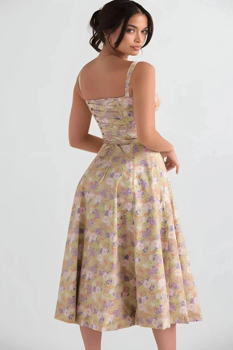 Linsay - Women's Corset Midi Sundress