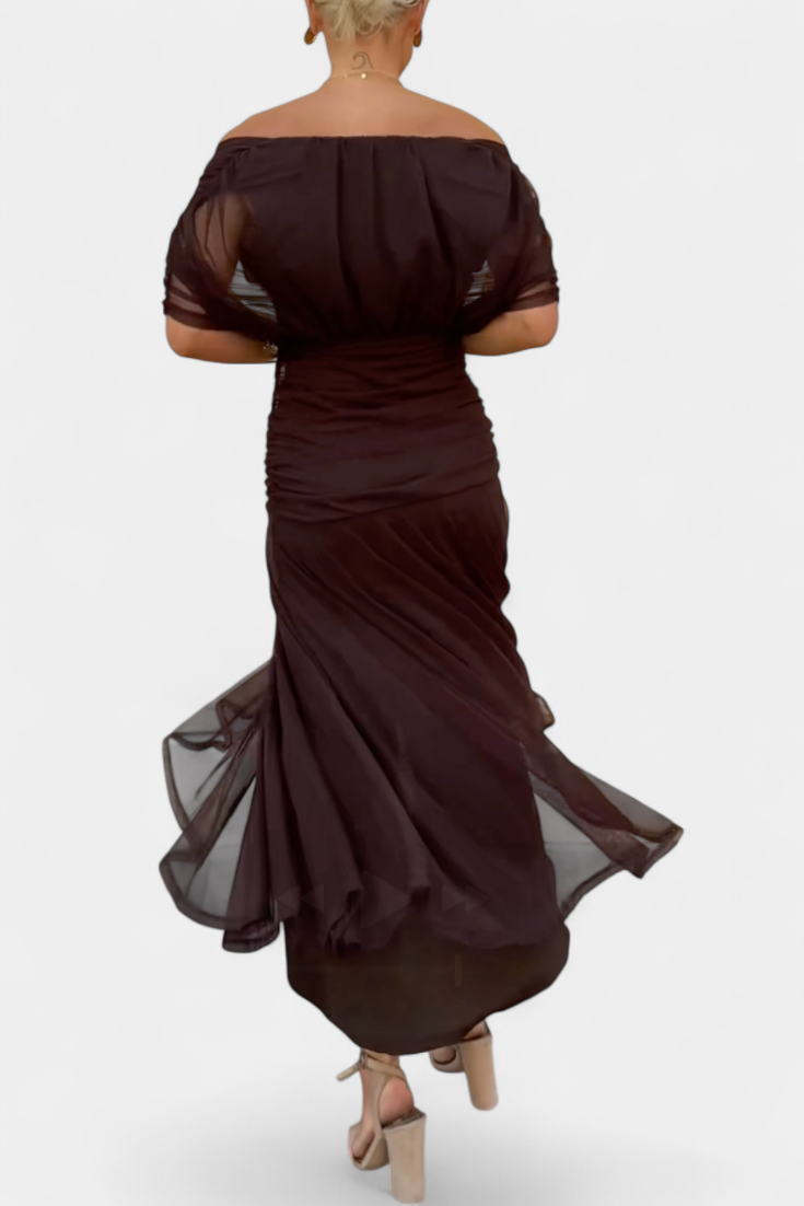Noor - Women's Floral Pleated V-Neck Maxi Dress
