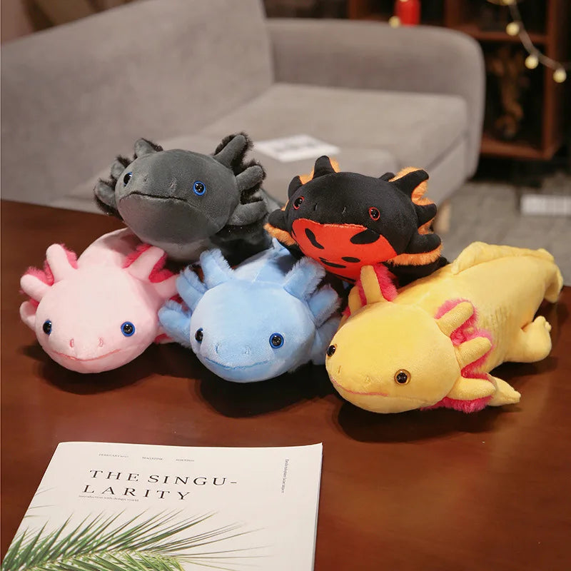 Axolotl Plush Toy Cute Stuffed Animal Salamander Pillow Soft Kawaii Gift 45cm