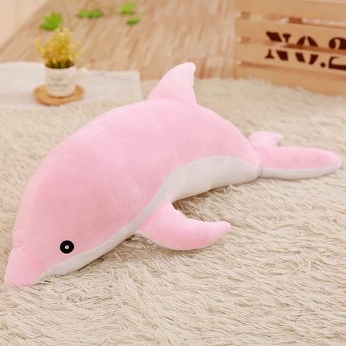 Dolphin Plush Toy Cute Stuffed Animal Soft Ocean Sea Life Doll Gift 30cm