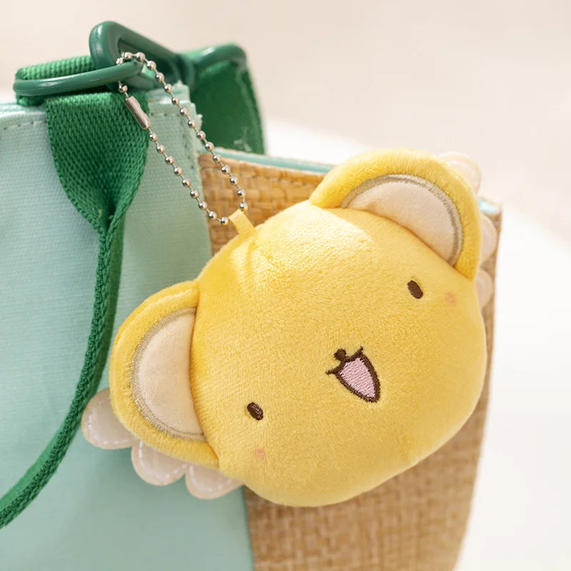 Kawaii Winged Cat Plush Keychain Cute Anime Stuffed Animal Bag Charm Pendant