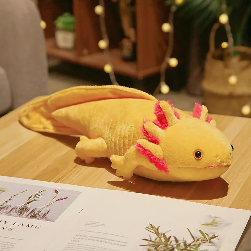 Axolotl Plush Toy Cute Stuffed Animal Salamander Pillow Soft Kawaii Gift 45cm