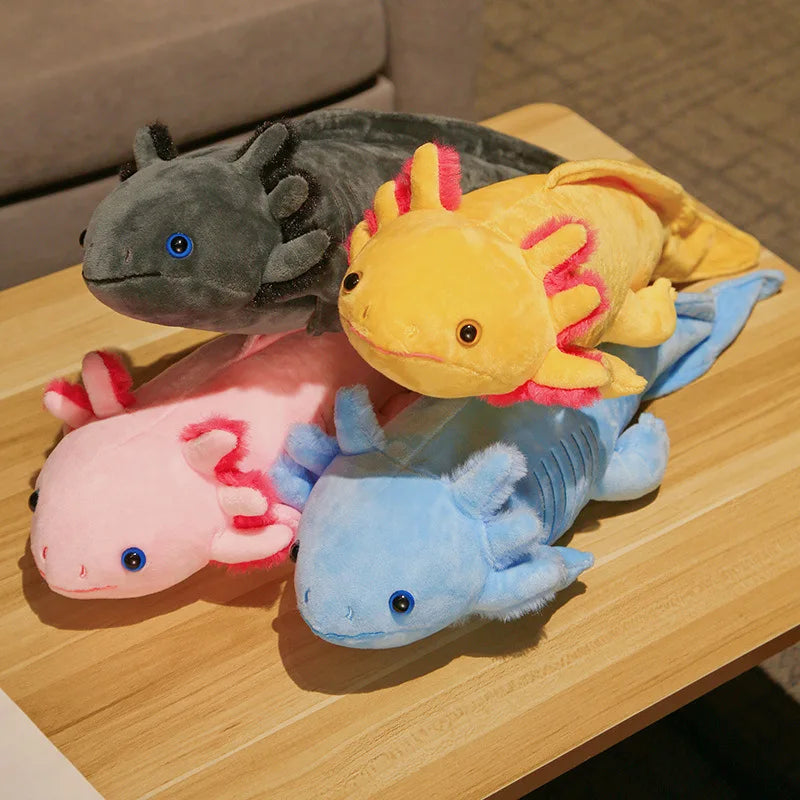 Axolotl Plush Toy Cute Stuffed Animal Salamander Pillow Soft Kawaii Gift 45cm