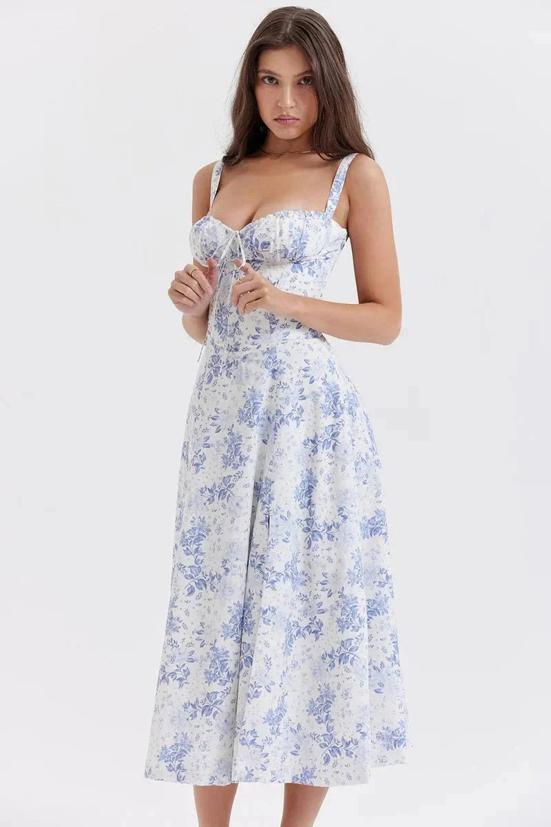 Linsay - Women's Corset Midi Sundress