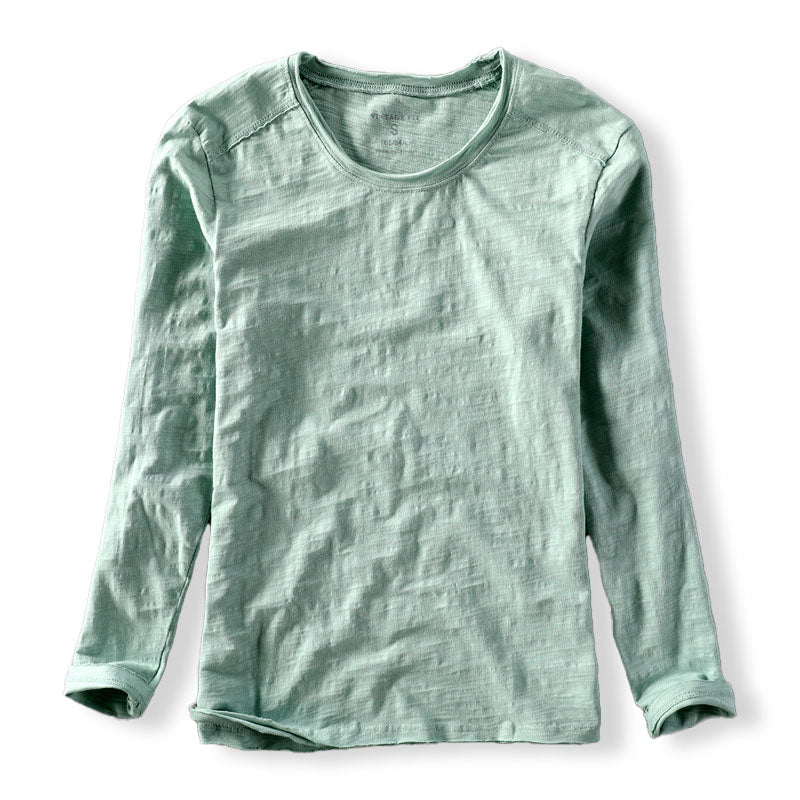 Toshiro - Men's Slub Cotton Long Sleeve Tee