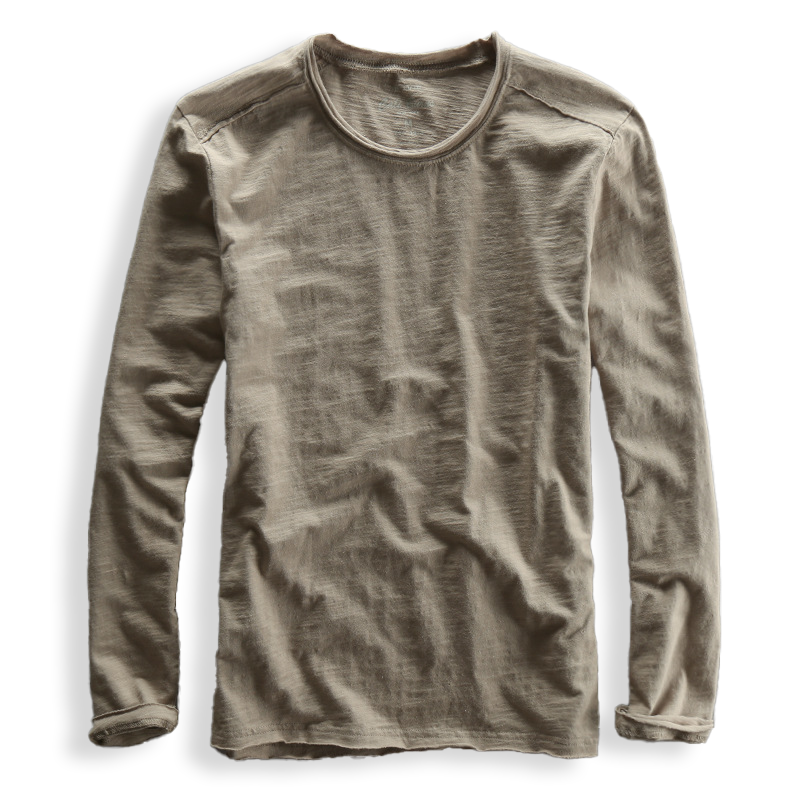 Toshiro - Men's Slub Cotton Long Sleeve Tee