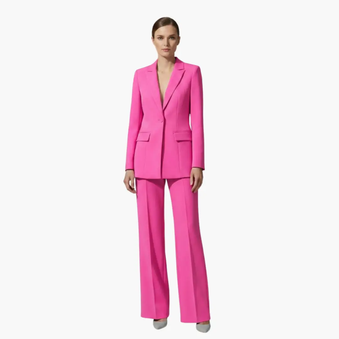 Women's Three-Piece Blazer, Camisole & Pants Suit Set