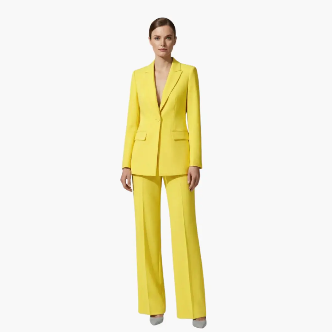 Women's Three-Piece Blazer, Camisole & Pants Suit Set