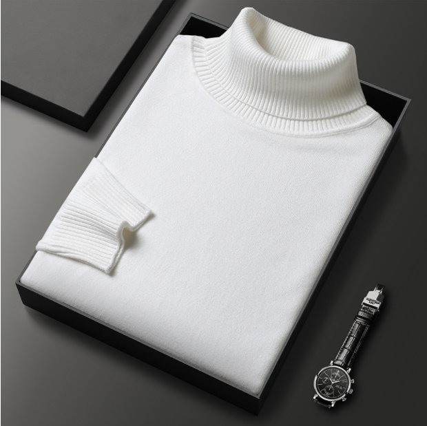 Emiel - Men's Knit Roll-Neck Sweater