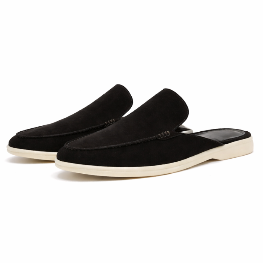 Men's Suede Backless Loafers