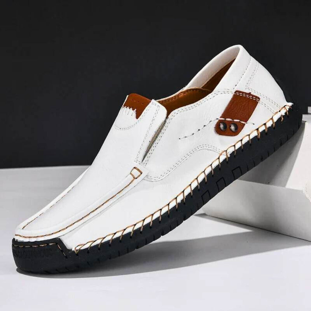Men's Hand-Stitched Slip-On Shoes