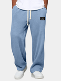 Men's Waffle-Knit Relaxed Trousers