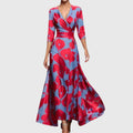 Elena - Women's Floral Long Sleeve Maxi Dress