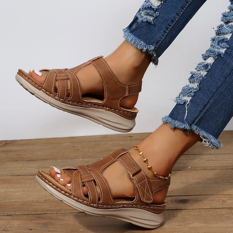 Hana - Women's Orthopedic Vintage Leather Sandals