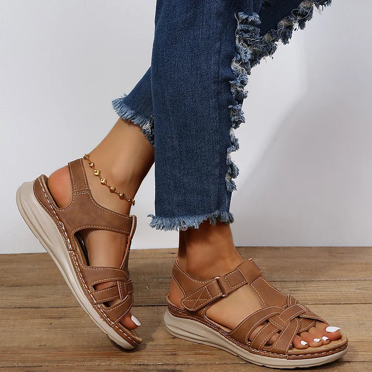 Hana - Women's Orthopedic Vintage Leather Sandals