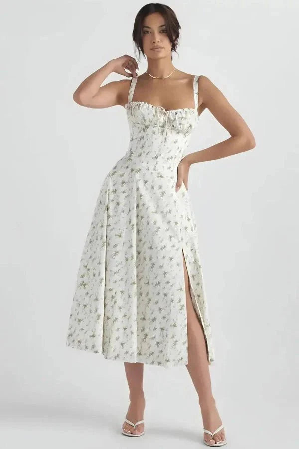Linsay - Women's Corset Midi Sundress